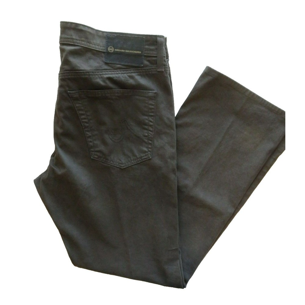 AG Adriano Goldschmied The Protege Pants Mens 34x34 Brown Straight Leg Stretch